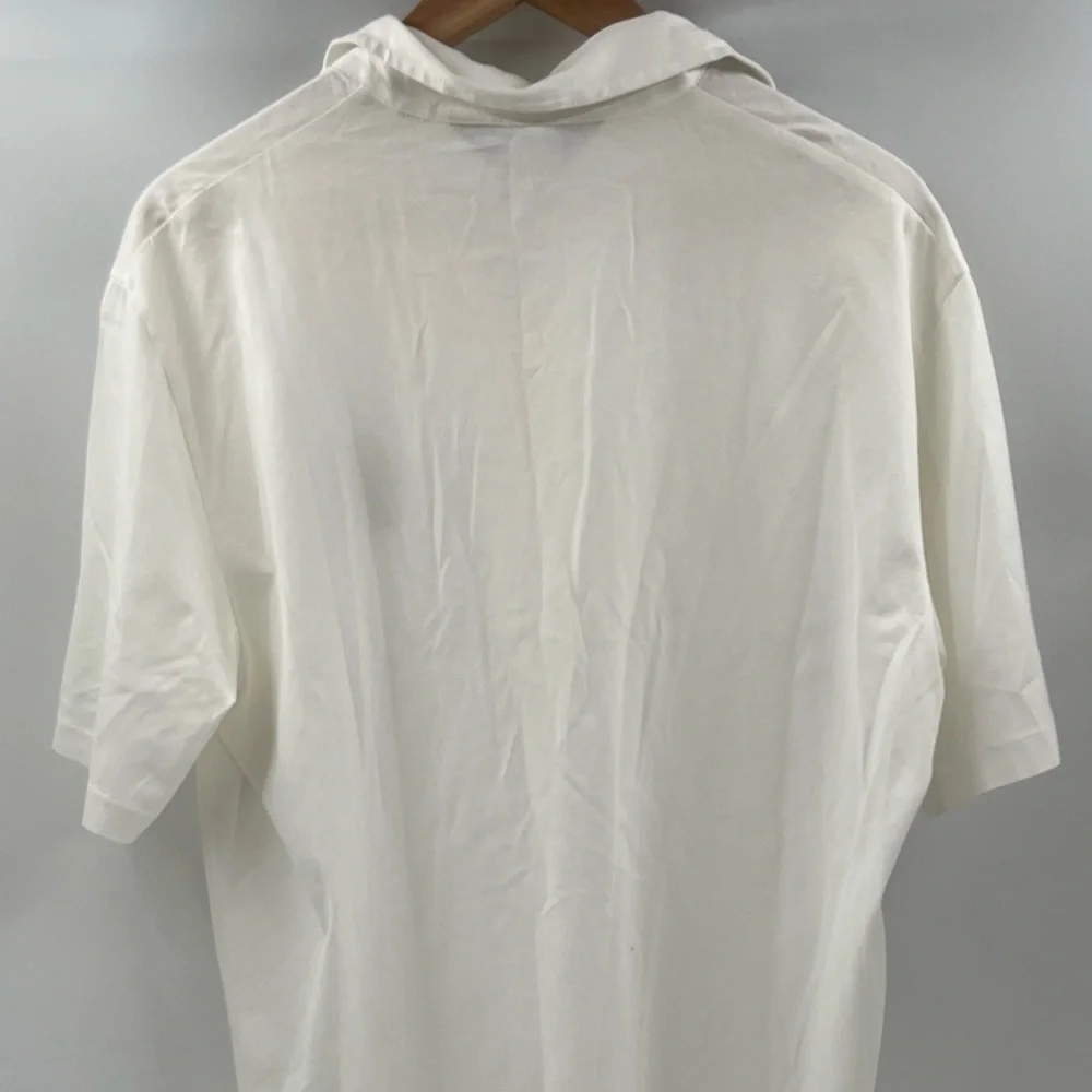Polo Golf Ralph Lauren Men's M White Logo Short Sleeve‎ Polo